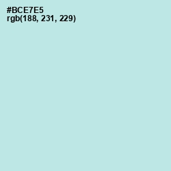 #BCE7E5 - Powder Blue Color Image