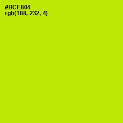 #BCE804 - Inch Worm Color Image