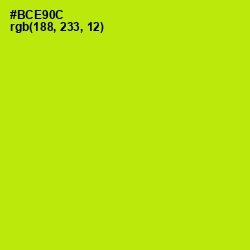 #BCE90C - Inch Worm Color Image