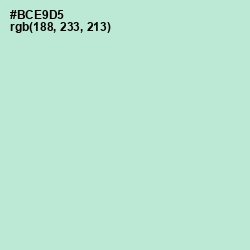 #BCE9D5 - Cruise Color Image