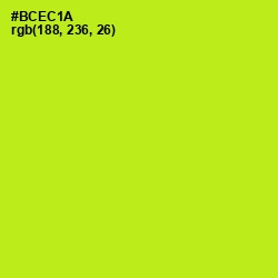 #BCEC1A - Inch Worm Color Image