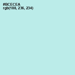 #BCECEA - Powder Blue Color Image