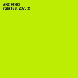 #BCED03 - Lime Color Image