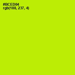 #BCED04 - Lime Color Image