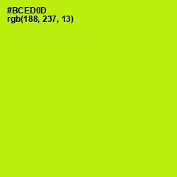 #BCED0D - Inch Worm Color Image