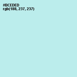 #BCEDED - Powder Blue Color Image