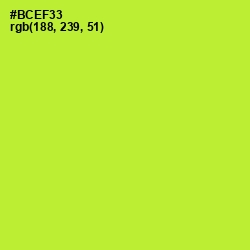#BCEF33 - Green Yellow Color Image