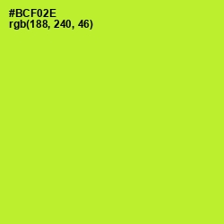 #BCF02E - Green Yellow Color Image