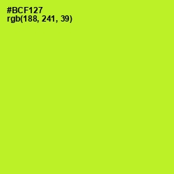 #BCF127 - Green Yellow Color Image