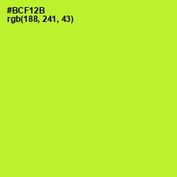 #BCF12B - Green Yellow Color Image