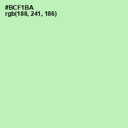 #BCF1BA - Madang Color Image