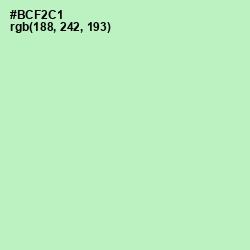 #BCF2C1 - Fringy Flower Color Image