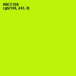 #BCF308 - Lime Color Image