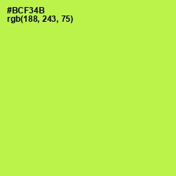 #BCF34B - Conifer Color Image
