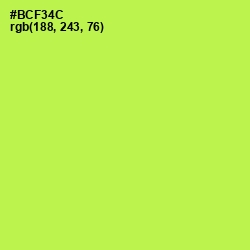 #BCF34C - Conifer Color Image