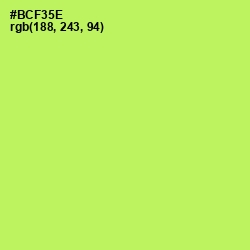 #BCF35E - Conifer Color Image