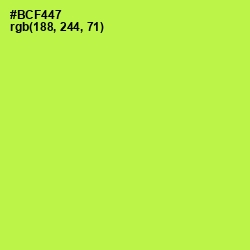#BCF447 - Conifer Color Image