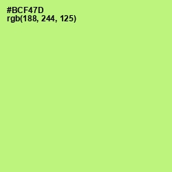 #BCF47D - Wild Willow Color Image