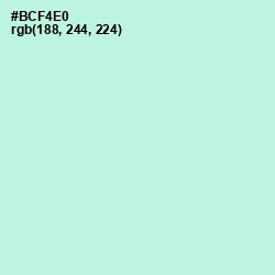 #BCF4E0 - Ice Cold Color Image