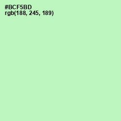 #BCF5BD - Madang Color Image