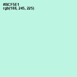 #BCF5E1 - Ice Cold Color Image