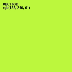 #BCF63D - Green Yellow Color Image