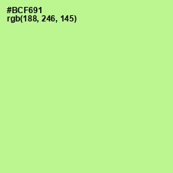 #BCF691 - Mint Green Color Image