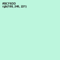 #BCF6DD - Cruise Color Image