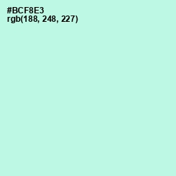 #BCF8E3 - Ice Cold Color Image