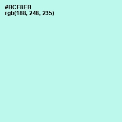 #BCF8EB - Ice Cold Color Image