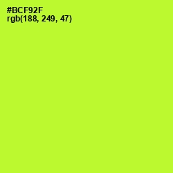 #BCF92F - Green Yellow Color Image
