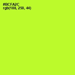 #BCFA2C - Green Yellow Color Image