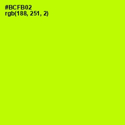 #BCFB02 - Lime Color Image