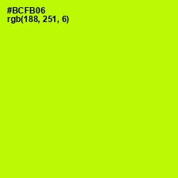 #BCFB06 - Lime Color Image