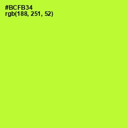 #BCFB34 - Green Yellow Color Image