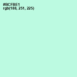 #BCFBE1 - Ice Cold Color Image