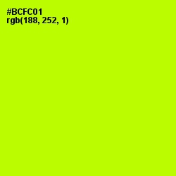 #BCFC01 - Lime Color Image