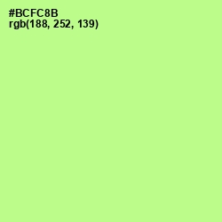 #BCFC8B - Mint Green Color Image
