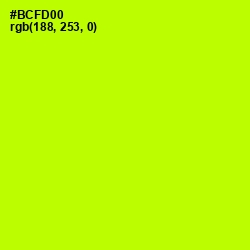 #BCFD00 - Lime Color Image