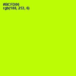 #BCFD06 - Lime Color Image