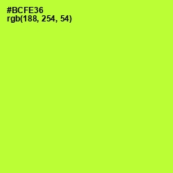 #BCFE36 - Green Yellow Color Image