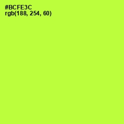 #BCFE3C - Green Yellow Color Image