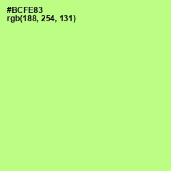 #BCFE83 - Mint Green Color Image