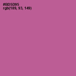 #BD5D95 - Tapestry Color Image