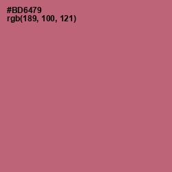 #BD6479 - Coral Tree Color Image