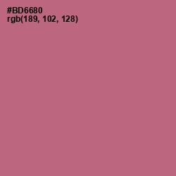 #BD6680 - Turkish Rose Color Image