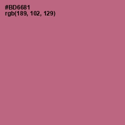 #BD6681 - Turkish Rose Color Image