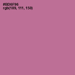 #BD6F96 - Turkish Rose Color Image