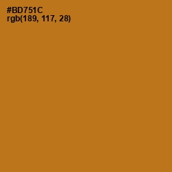 #BD751C - Bourbon Color Image