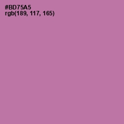 #BD75A5 - Turkish Rose Color Image